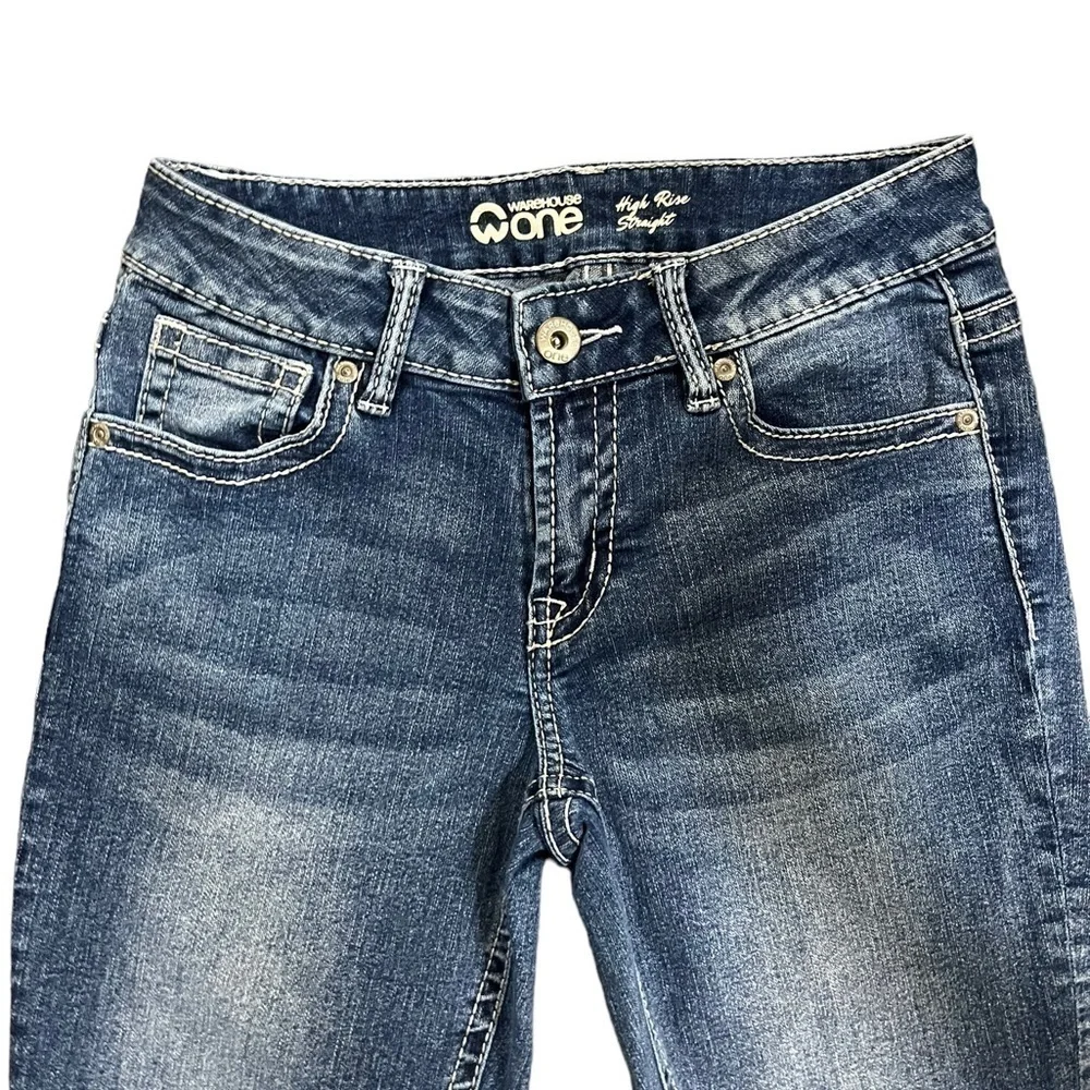 Warehouse One High Rise Straight Jeans - Picture 4 of 7